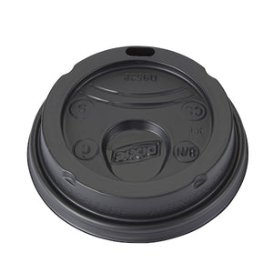 D9538B DIXIE® BLACK DOME PLASTIC HOT CUP LIDS SMALL (fits 8oz cup)